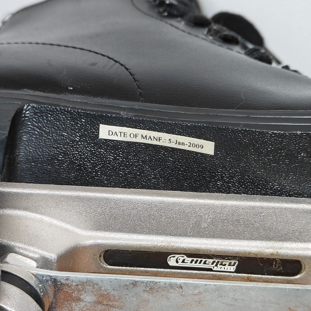 Chicago Roller Skates 405 Quad Rink Men Sz 10-Women 11 Black Blue Wheels Lace Up - Picture 10 of 14